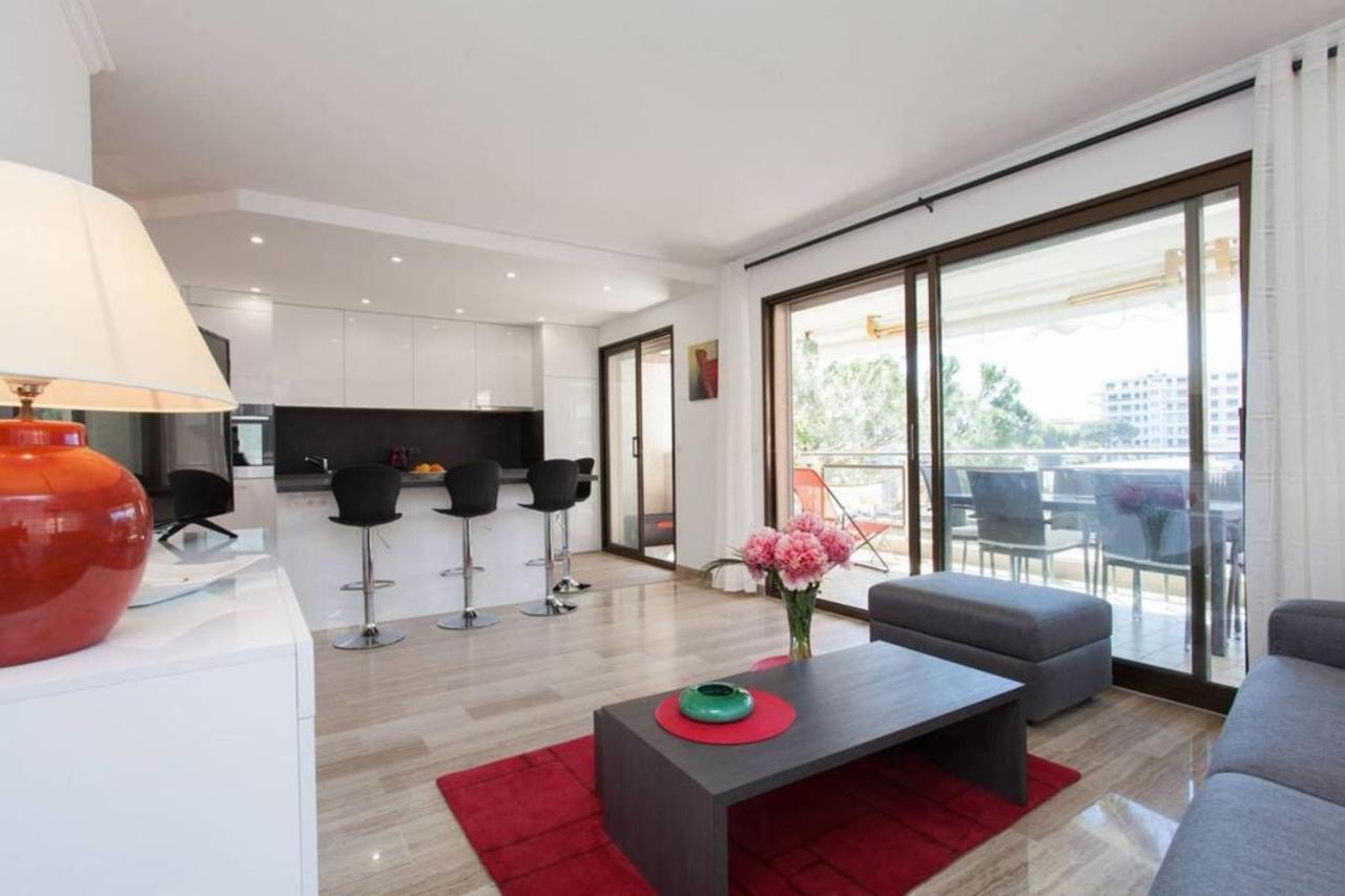3-Room Apartment With Terrace In Palm Beach Канны Экстерьер фото